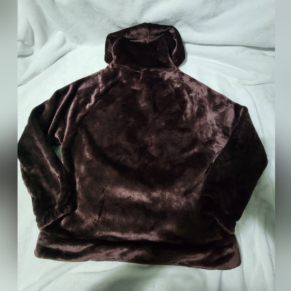 Cozy Brown Fleece Hoodie